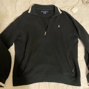 Black Polo Ralph Lauren Golf Sweater Size M Men Quarterzip